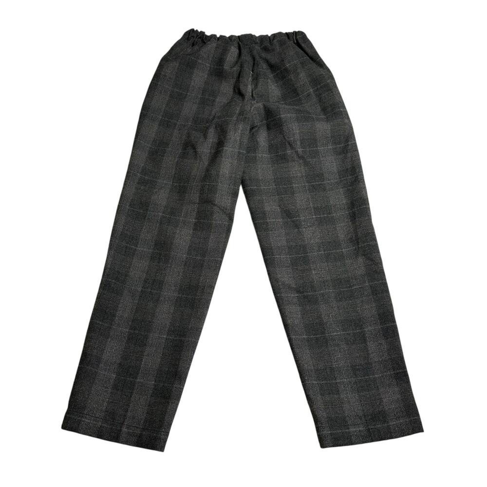THE GROUP Babaton Aritzia Gray Classic Plaid Pull On Pants Women's Size XXS